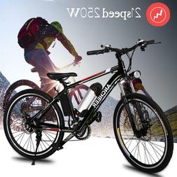 Bicycle 26" Fat Tire E-bike W/ Lithium Battery