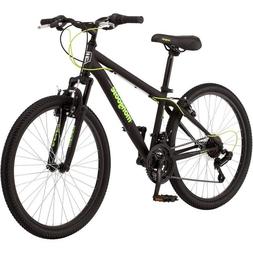 24" Mongoose Excursion Boys' Mountain Bike, Black