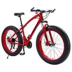 Snow Bicycle Grass Sand Fatbike Mens Red