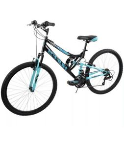 Huffy 26" Trail Runner Womens Mountain Bike, Black Metallic 