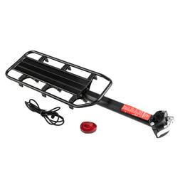 Rear Rack Seat Post Mount Pannier Luggage Carrier Metallic