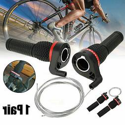 Handlebar Twist Grip Handle Gear Shifter Set