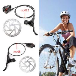 Hydraulic Brake Set Front Rear Black + 160mm Rotors