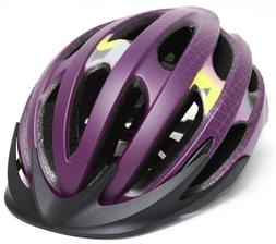 Helmet Men Medium 55-59cm Purple White Visor Cycling