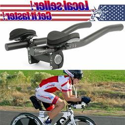 Alloy Triathlon Aero Rest Handle Bar Clip On Tri Bars