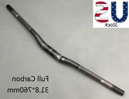 Mountain Bicycle Riser Bar 31.8 Handlebar 760mm Matte