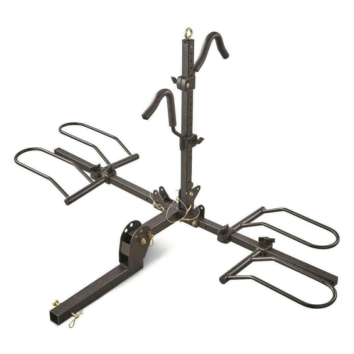 Carrier Hitch For 2 Fat Tire Bikes Folding Padded Truck Suv 