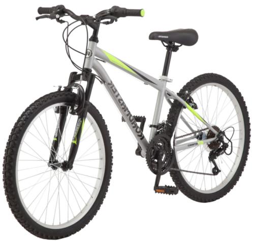 Mens Mountain Bicycle 24 Inch Alloy Wheels Silver Adjustable