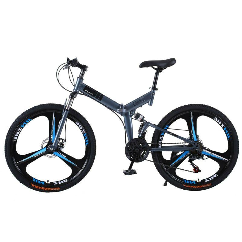 Full Suspension Shimano 21 Speed Mens Women Bikes Mtb 26" Bi
