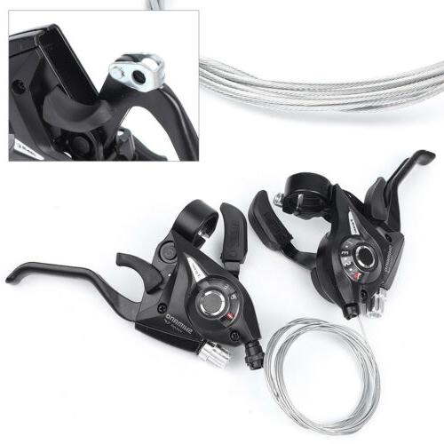 Shifter/brake Lever Combo Black W/shifter Cable