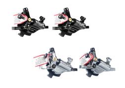 Bicycle Bike Hydraulic Disc Brake Caliper Set Gray