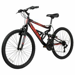 Black 26" Dual Suspension Shimano Equipped 18speed Twist New