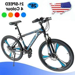 26" Mag Wheels Front Suspension Bicycle 21 Speed Mtb Mens Bi