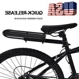 Black Rear Seat Shelf Luggage Aluminum Frame Holder Rack Us