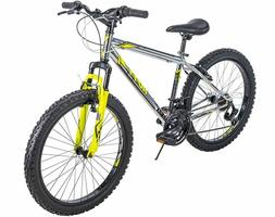 Boys 24 Inch 21-speed Silver Wrath New