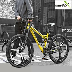 Carbon Steel Frame 24 26 Inch Wheel 27 Speed Soft Tail Downh
