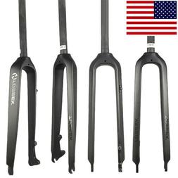 TOSEEK Full Carbon Bicycle Front Forks Hard Fork Disc Brake 