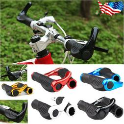 Handle Bar Grips Double Lock On Bicycle Cycling Handlebar Gr