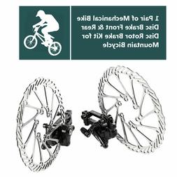 Road Bicycle 160mm Rotors Front Rear Disc Brake Caliper Set 