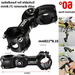 Adjustable Angle Stem Riser Aluminum Handlebar Bicycle Stem 