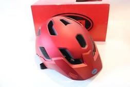 Helmet Medium 55-59cm Matte Red Emblem Blue Mtb Xc