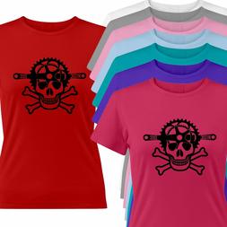 Skull Gift Shirt Girls Juniors Womens Tee T-shirt