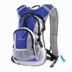 Bicycle Cycling Bag Hydration Travel Backpack Blue