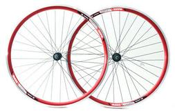 Double Wall Alloy Wheelset 8-10 Speed Red Qr New