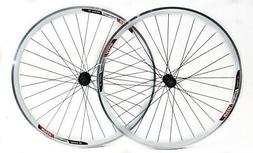 Double Wall Alloy Wheelset 8-10 Speed White Qr New